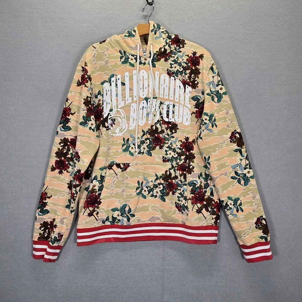Billionaire Boys Club VINTAGE Floral Hoodie Sweatshirt Size Large